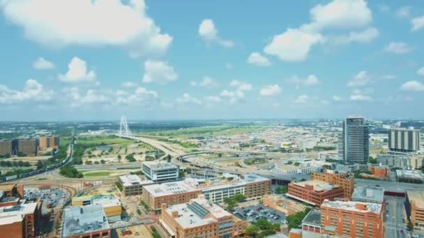 Gündüz Hava Atış Downtown Dallas Texas — Stok video