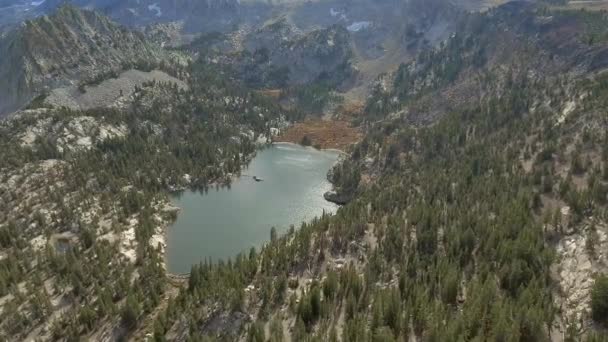 Strzał Dzień Jeziora Jego Okolic Crystal Lakes Mammoth Lakes Kalifornii — Wideo stockowe