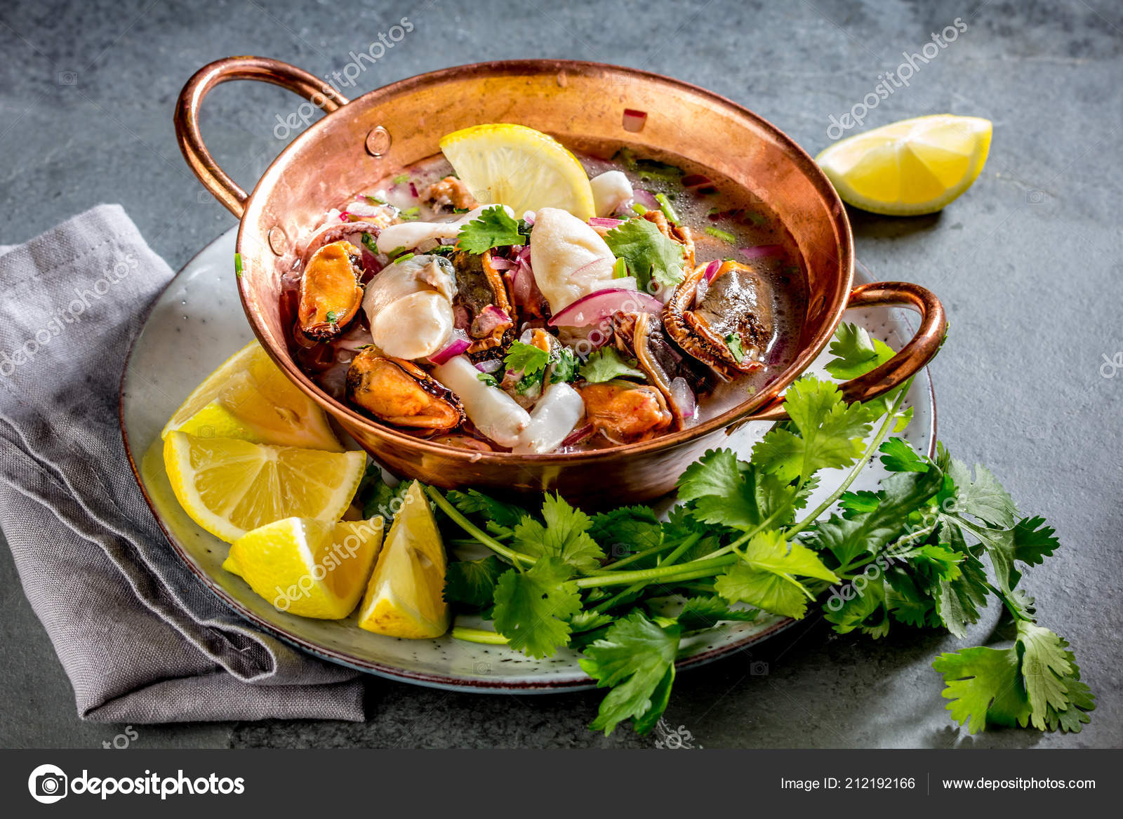 Peruvian Latin American Seafood Shellfish Ceviche Cebiche Raw Seafoods ...