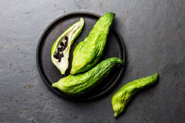 Taze Perulu Latin Amerika sebze - Caigua - Cyclanthera pedata.