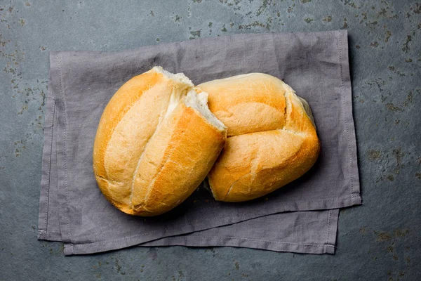 Traditionella Chilenska Bröd Marraqueta Trä Bakgrund — Stockfoto