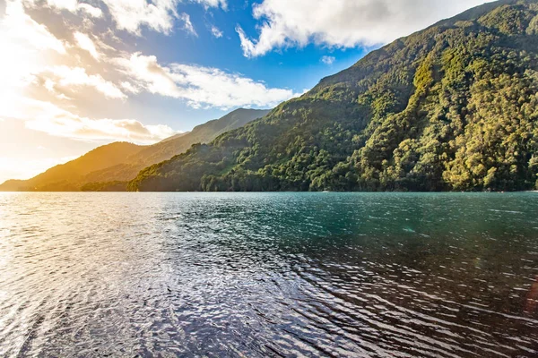 Chilean landscape Ensenada, lake Todos los Santos, National Park — Stock Photo, Image