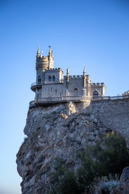 Kırım 'da Yalta yakınlarındaki ünlü şato Kırlangıç Yuvası