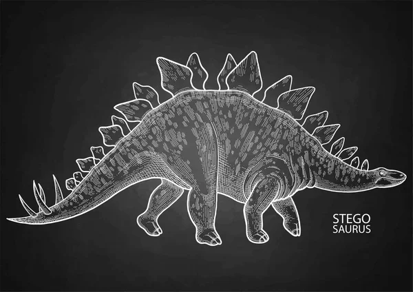 Realistische grafische dinosaurus — Stockvector