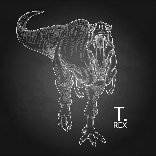 Dinosaurio gráfico realista — Vector de stock