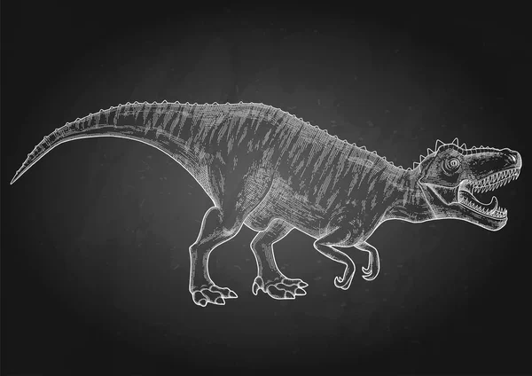 Realistisk grafisk dinosaurie — Stock vektor