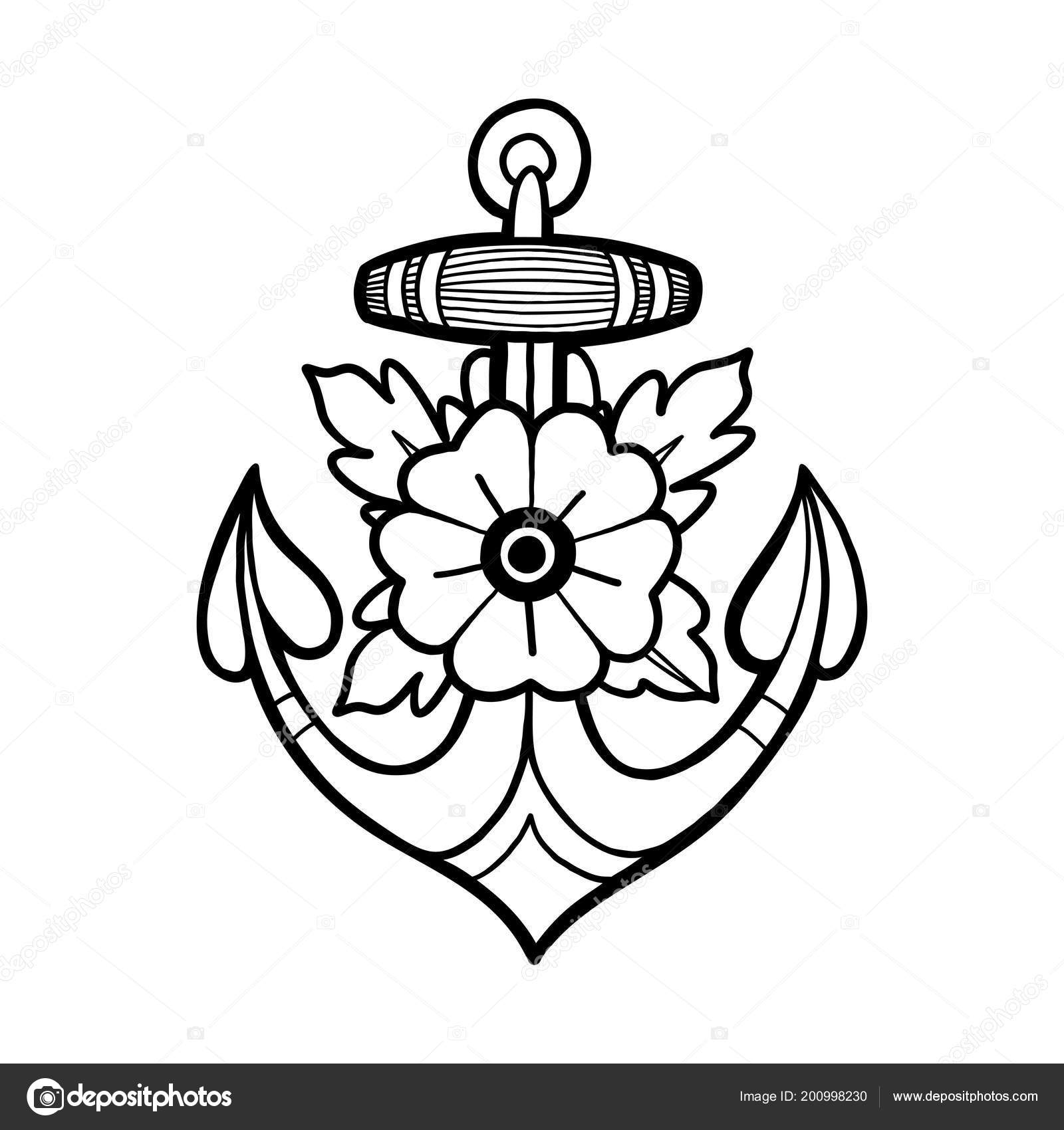 Anker zwart volwassen