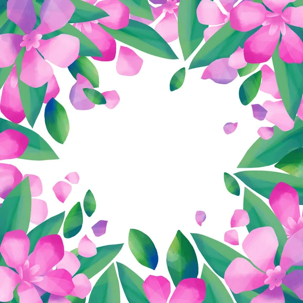 Diseño de color pastel con flores de adelfa —  Fotos de Stock
