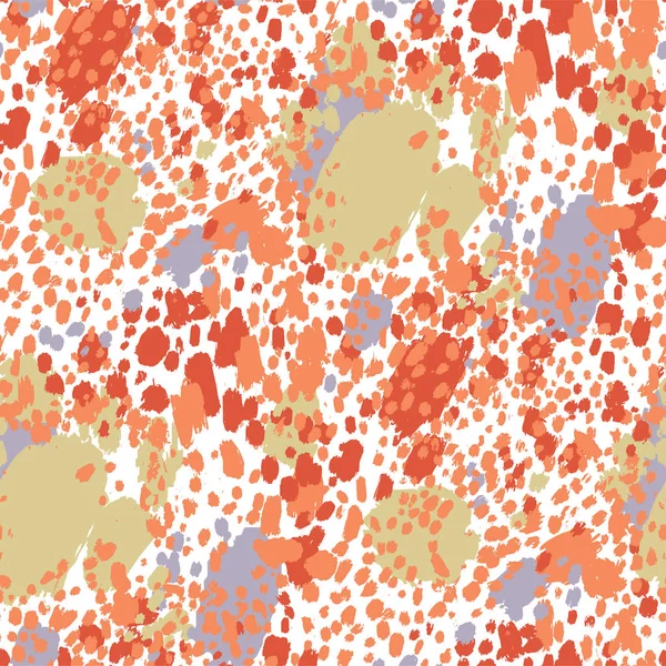 Vector sömlösa mönster av cheetah spots i levande färger — Stock vektor