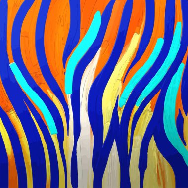 Abstract graphic tiger skin texture in bright colours. clipart
