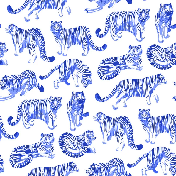 Kaplanlar farklı teşkil etmektedir grafik seamless modeli.