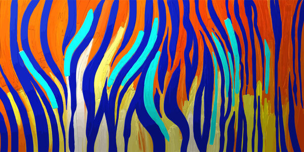 Abstract graphic tiger skin texture in bright colours.
