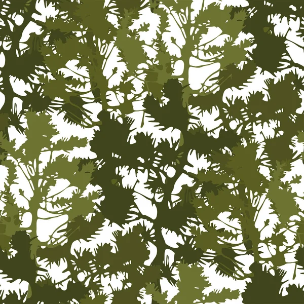 Повторний безшовний візерунок з абстрактних ялинових дерев — стоковий вектор