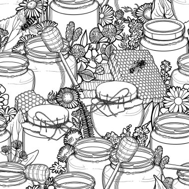 Bal ve çiçek süslemeleri Grafik desen