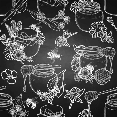 Bal ve çiçek süslemeleri Grafik desen