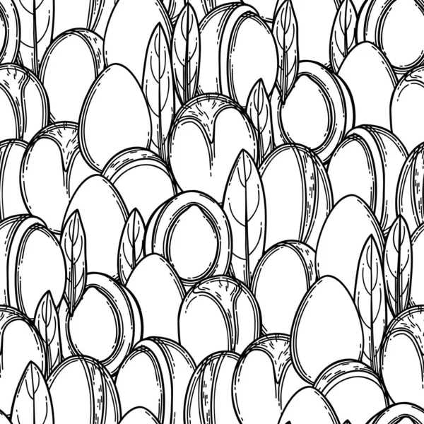 Απρόσκοπτη μορφή των φυτών γραφικών argan. Σχεδιασμός διανύσματος — Διανυσματικό Αρχείο
