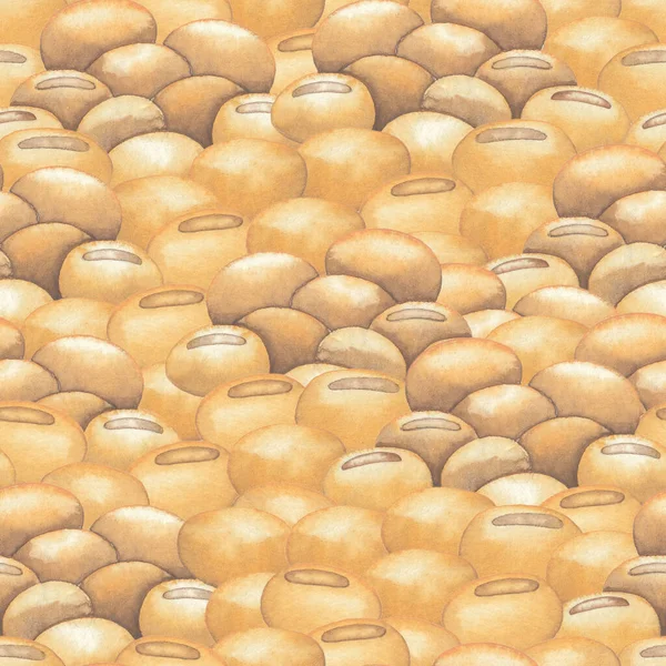 瓦特洛尔重复着大豆的无缝图案 — 图库照片