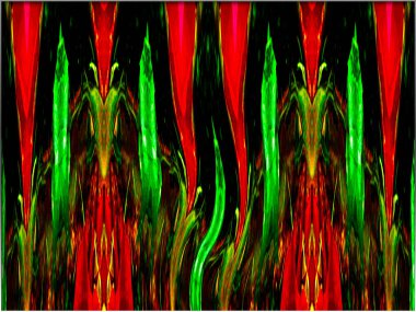 Kırmızı yaralar koyu yeşil ışıkları statik gibi seğirtir. Çizgiler kırık, ayna, tekrar et. Kırık neon gibi mırıldanıyor. Pas ve gölgeden kazınmış bir ritim..