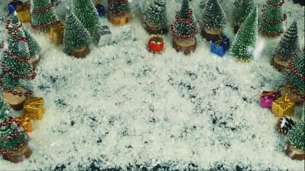 Stop motion animation of Merry Christmas — Stock Video