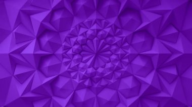 Mor geometrik üçgen duvar arka plan sallayarak. Sorunsuz döngü 4k Uhd