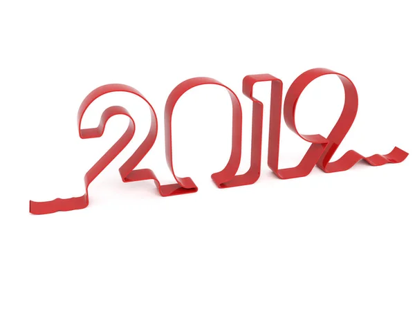 New Year 2019 Creative Design Concept Rendered Image — Stock Photo, Image