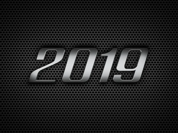 New Year 2019 Creative Design Concept Rendered Image — Stock Photo, Image