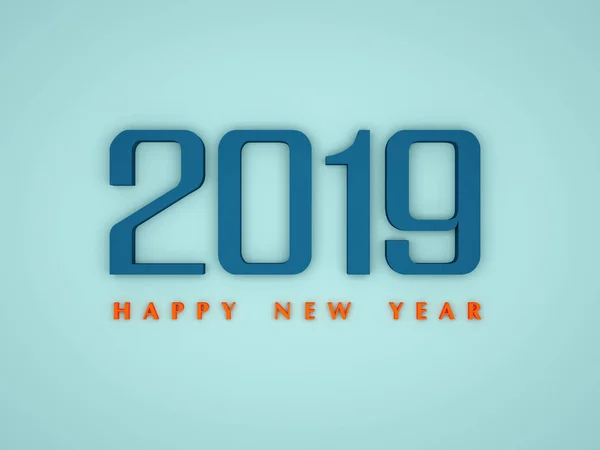 Yeni Yıl 2019 Yaratıcı Tasarım Konsepti Görüntü — Stok fotoğraf
