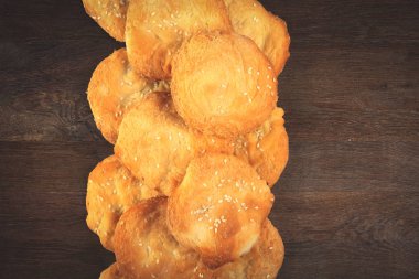 Hint Ev yapımı tatlı Rusk'ı veya bisküvi