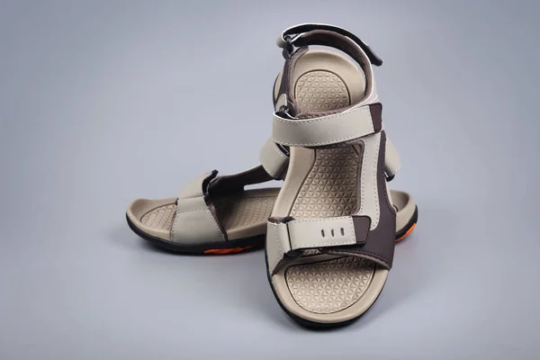 Naam Sandalen Geïsoleerd Achtergrondkleur — Stockfoto