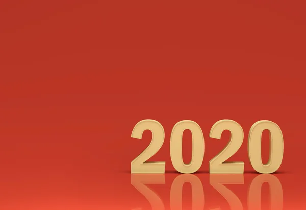 Νέο Έτος 2020 Creative Σχεδίαση Τετηγμένα Εικόνας — Φωτογραφία Αρχείου