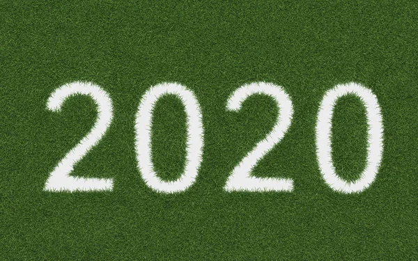 Nový Rok 2020 Kreativní Design Concept Vykresleného Obrazu — Stock fotografie