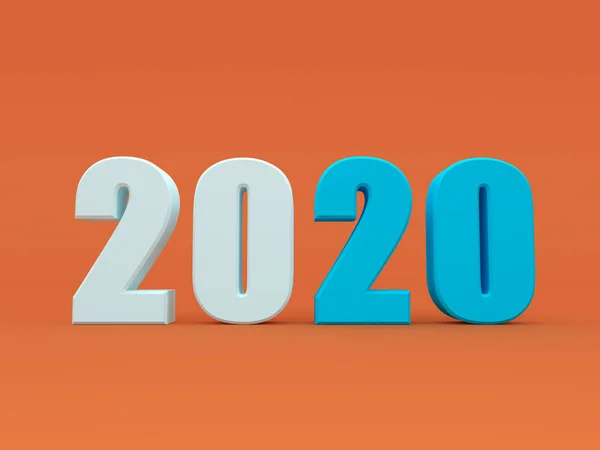 新的一年2020创意设计理念 呈现形象 — 图库照片