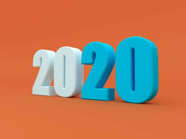 新的一年2020创意设计理念 呈现形象 — 图库照片