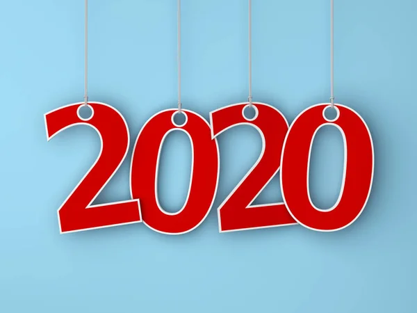 Ano Novo 2020 Conceito Design Criativo Imagem Renderizada — Fotografia de Stock