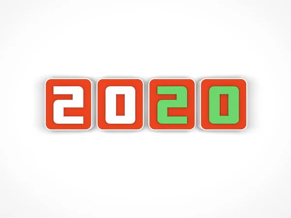 Nytt 2020 Creative Design Koncept Renderad Bild — Stockfoto