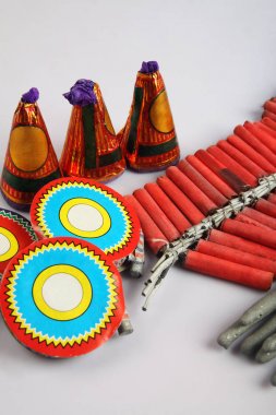 Diwali festivali sırasında Hint geleneksel Yangın kraker