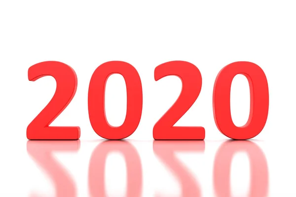 新的一年2020创意设计理念 呈现形象 — 图库照片