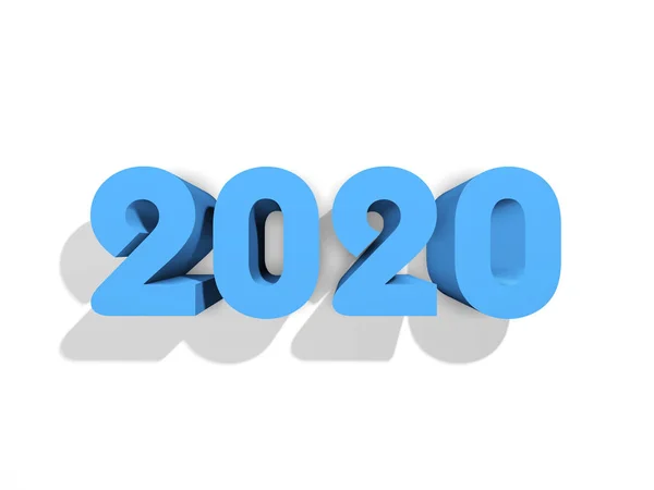 Ano Novo 2020 Conceito Design Criativo Imagem Renderizada — Fotografia de Stock