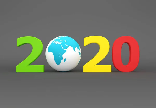 New Year 2020 Creative Design Concept — Stock Photo, Image