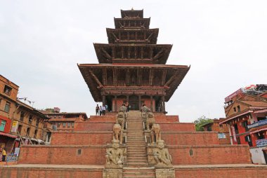 Bhaktapur Durbur Meydanı 'nda güzel Nyatapola Tapınağı