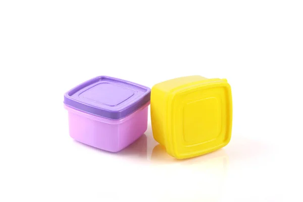 Empty Plastic Food Small Boxes — Stock Photo, Image