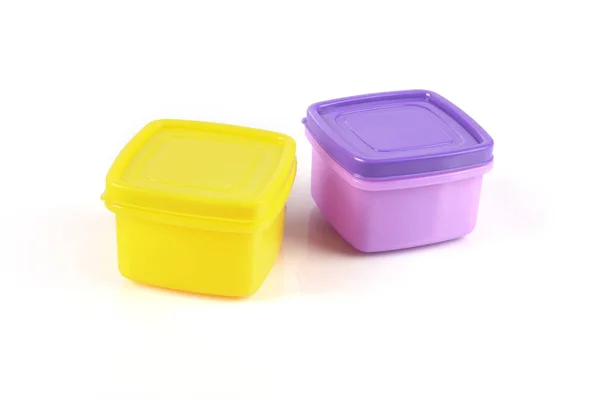 Empty Plastic Food Small Boxes — Stock Photo, Image