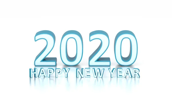Nieuwjaar 2020 Creative Design Concept Gerenderde Afbeelding — Stockfoto