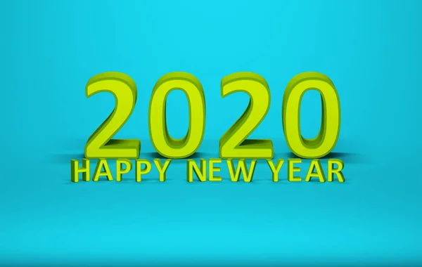Neues Jahr 2020 Kreatives Gestaltungskonzept Gerendertes Bild — Stockfoto