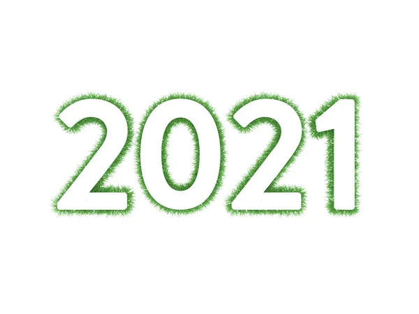 Ano Novo 2021 Conceito Design Criativo Imagem Renderizada — Fotografia de Stock