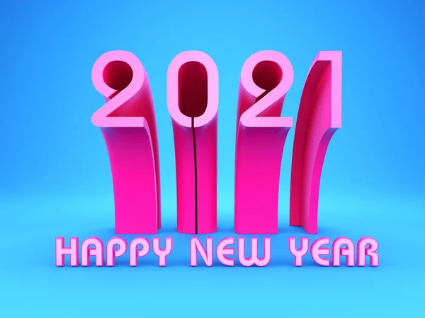 New Year 2021 Creative Design Concept Tamil Word Rendered Image — Stock Photo, Image