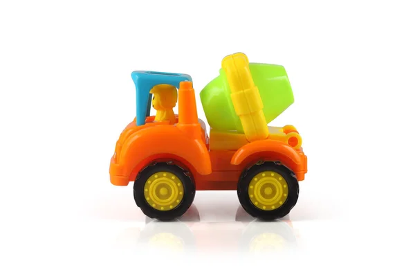 Caminhão Misturador Cimento Brinquedo Plástico Para Crianças — Fotografia de Stock