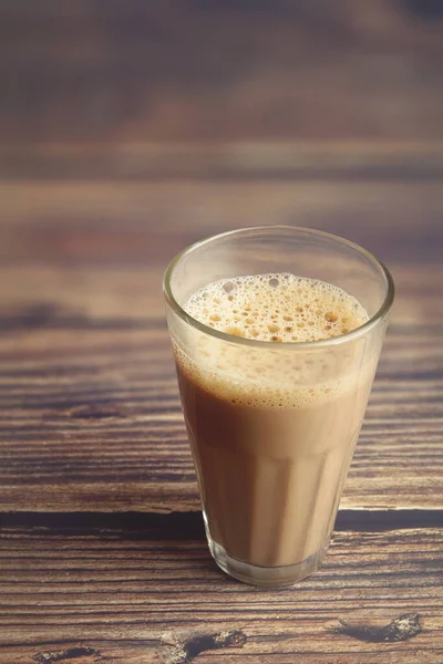 Tasse Tee Auf Holztisch — Stockfoto