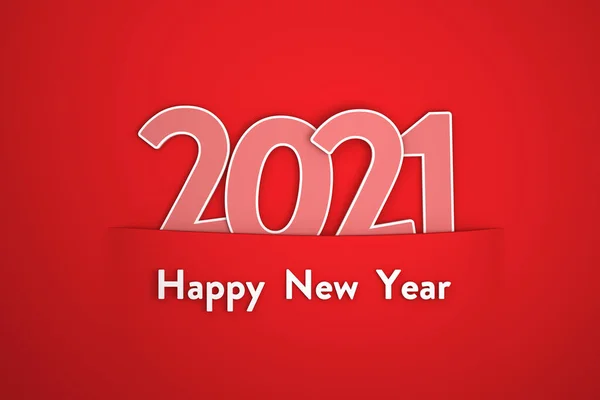 New Year 2021 Creative Design Concept Rendered Image — Stock Photo, Image