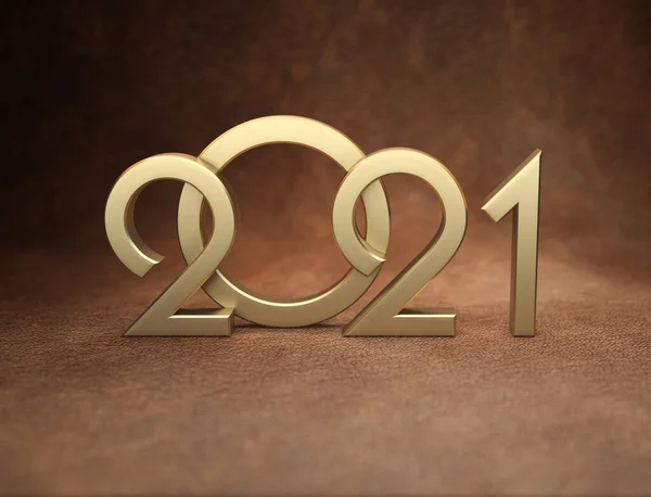 Yeni Yıl 2021 Yaratıcı Tasarım Konsepti - 3B Hazırlanmış Resim